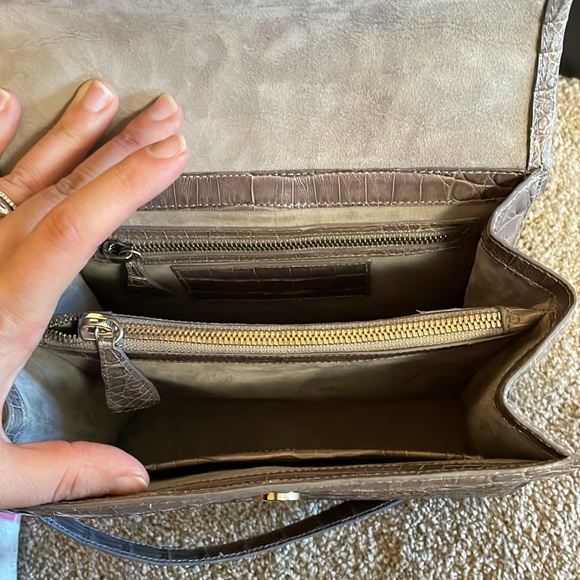 NANCY GONZALEZ Small Crocodile Top-Handle Crossbody Bag - Picture 5 of 16